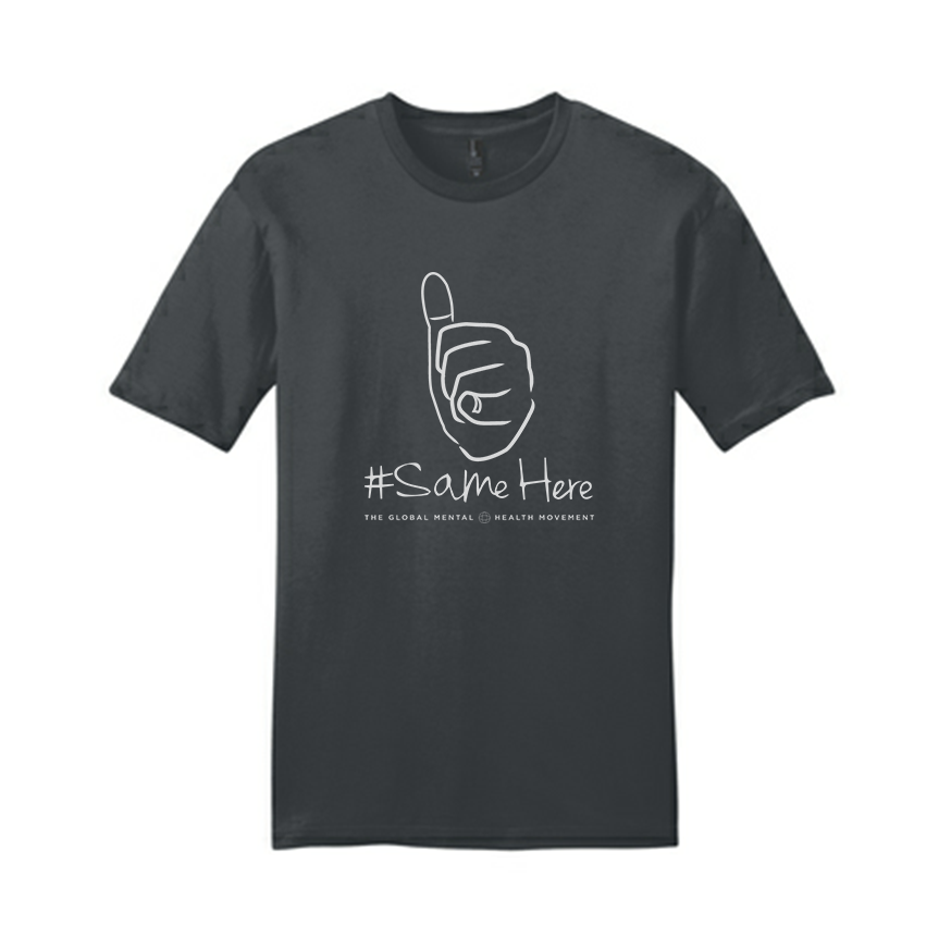 #SameHere Hand Logo Tee - Charcoal