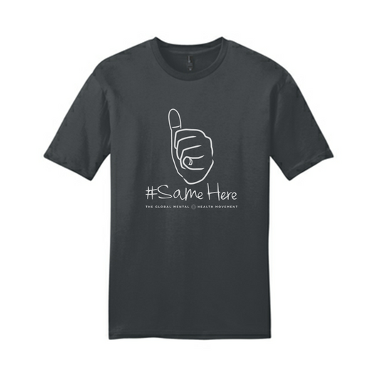 #SameHere Hand Logo Tee - Charcoal